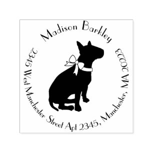 Bull Terrier Dog Puppy Self-inking Stamp