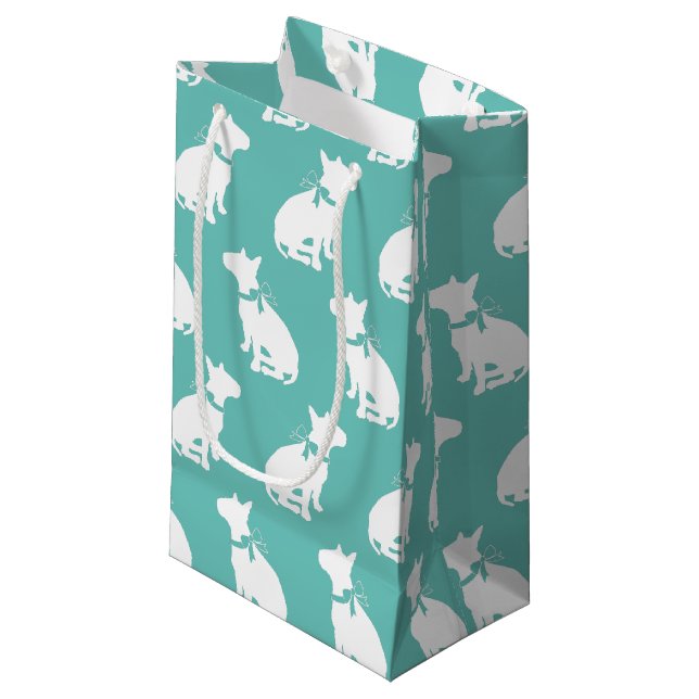 Bull Terrier Dog Puppy Small Gift Bag (Front Angled)
