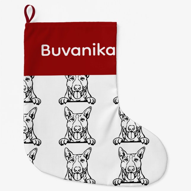 Bull Terrier dog socks Customised dog Socks - Put  (Front)