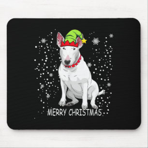 Bull Terrier Dog Tree Christmas Sweater Xmas Dogs Mouse Pad
