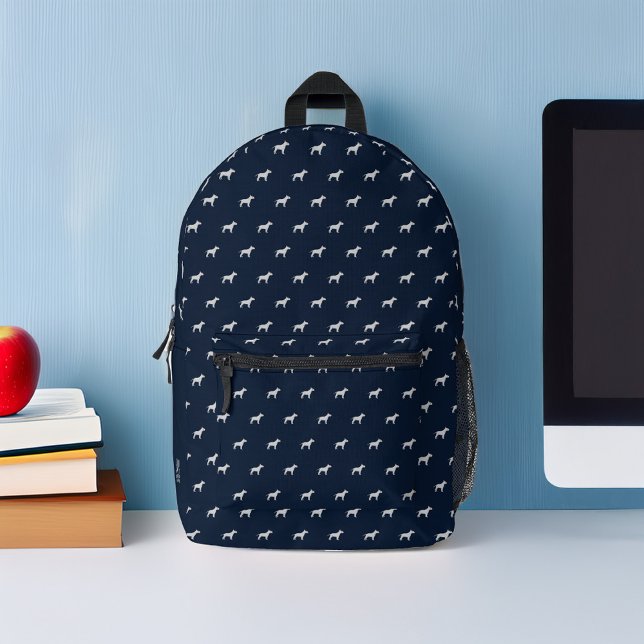 Bull Terrier Dogs Pattern Personalised Printed Backpack (Creator Uploaded)