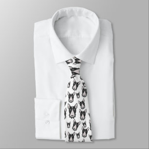 Bull Terrier Double Take! Adorable Puppy Dog Bully Tie