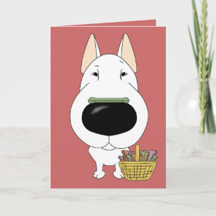Bull Terrier - Easter Bone Hunt, Anyone? Holiday Card