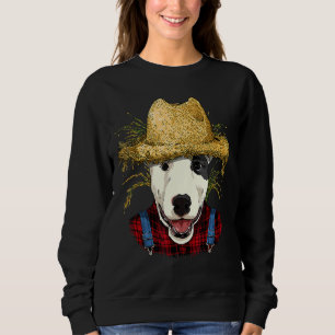 Bull Terrier Farmer Farming Agriculture Pet Bully  Sweatshirt