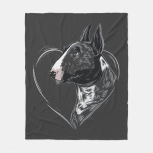 Bull Terrier Fleece Blanket