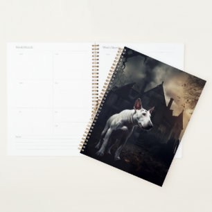 Bull Terrier Halloween Scary Planner