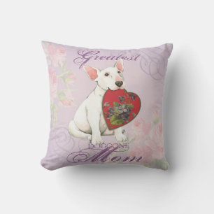 Bull Terrier Heart Mum Cushion