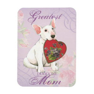 Bull Terrier Heart Mum Magnet