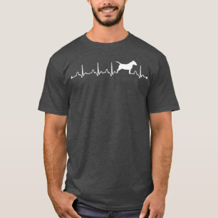 Bull Terrier Heartbeat EKG Funny Bull Terrier Dog T-Shirt