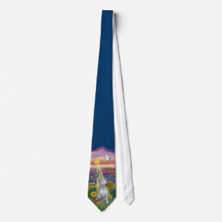 Bull Terrier in Autumn Sun (by JBF) Tie