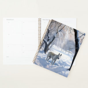 Bull Terrier Let It Snow Christmas  Planner