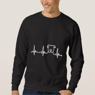 Bull Terrier Love Pug Love Dog Love Bull Terrier D Sweatshirt