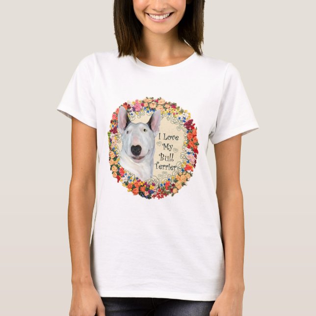 Bull Terrier Love T-Shirt (Front)