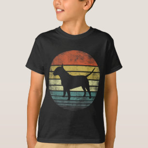 Bull Terrier Lover Owner Gifts Retro Sunset Dog Mo T-Shirt