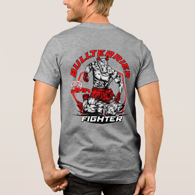 BULL TERRIER Martial Arts ElitE Tri-Blend Shirt (Back)
