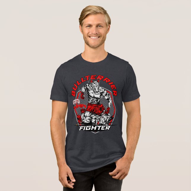 BULL TERRIER Martial Arts ElitE Tri-Blend Shirt (Front Full)