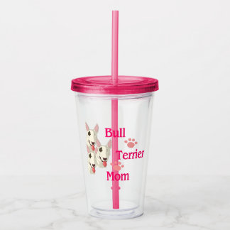 Bull Terrier Mum Acrylic Tumbler