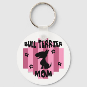 Bull Terrier Mum Keychain
