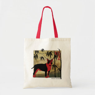 Bull Terrier New Year Tote Bag