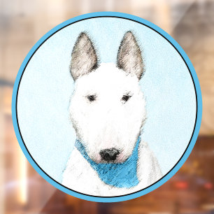Bull Terrier Painting - Cute Original Dog Art