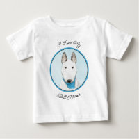 Bull Terrier Painting - Cute Original Dog Art
