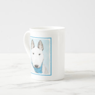 Bull Terrier Painting - Cute Original Dog Art Bone China Mug