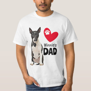 Bull Terrier Personalised Dad  T-Shirt