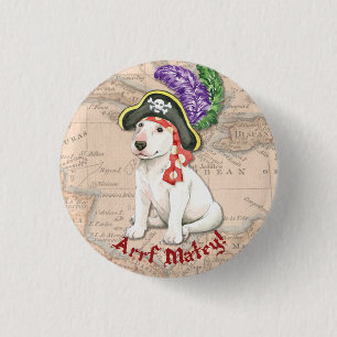Bull Terrier Pirate 3 Cm Round Badge