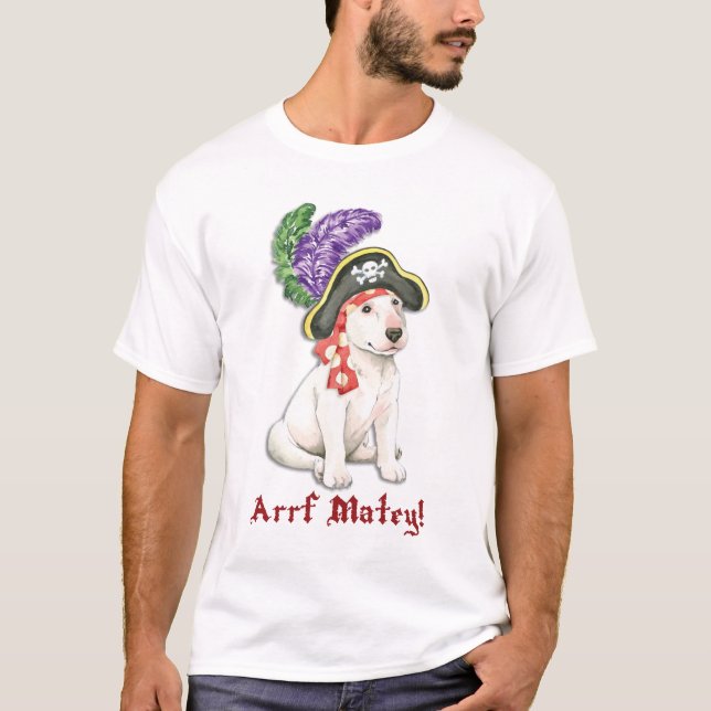 Bull Terrier Pirate T-Shirt (Front)