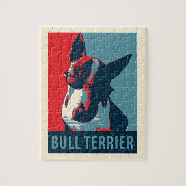 Bull Terrier Political Parody Jigsaw Puzzle (Vertical)