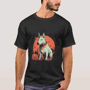 Bull Terrier Pumpkin Halloween Costume Dog Lover P T-Shirt
