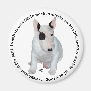 Bull Terrier Puppy Ditties Magnet