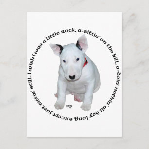 Bull Terrier Puppy Ditties Postcard