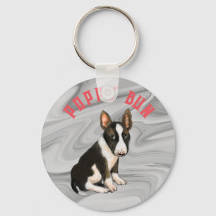 Bull terrier puppy Key Ring
