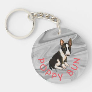 Bull terrier puppy Keychain
