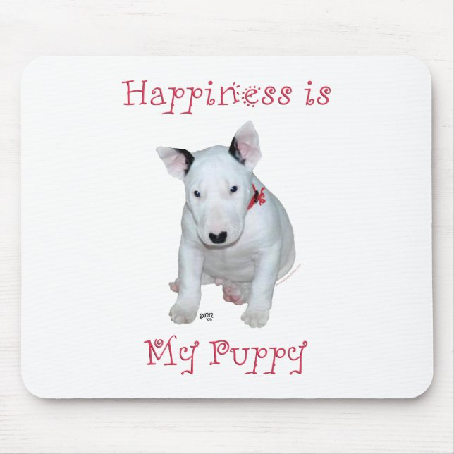 Bull Terrier Puppy Mouse Pad (Front)