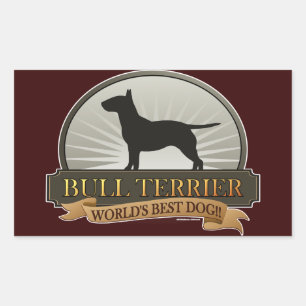Bull Terrier Rectangular Sticker