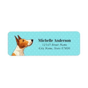 Bull Terrier Return Address Label