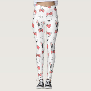 Bull Terrier Seamless Pattern Leggings
