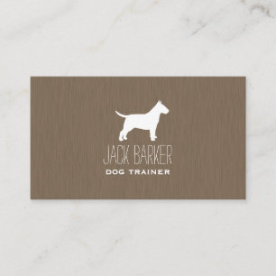 Bull Terrier Silhouette Business Card