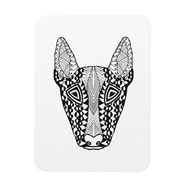 Bull Terrier Sketch Magnet (Vertical)