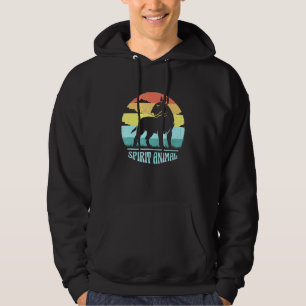Bull Terrier Spirit Animal Vintage Retro Sunset Do Hoodie