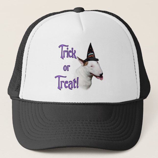 Bull Terrier Trick Trucker Hat (Front)