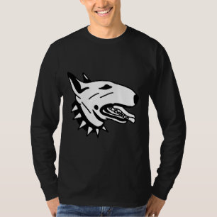 Bull Terrier With A Black Spiked Collar T-Shirt