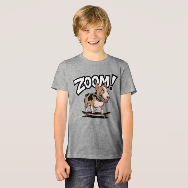 Bull Terrier - Zoom Tri-Blend Shirt (Front Full)