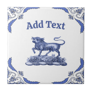 Bull Tile, Dutch Look, Personalise Tile