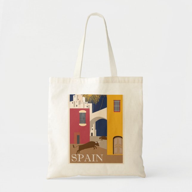 Bull Vintage Spain Tote Bag (Front)