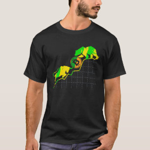 Bull vs Bear Bitcoin Cryptocurrency Market Trader T-Shirt