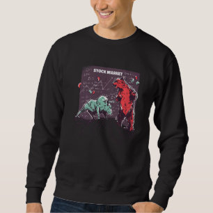 Bull Vs Bear Stock Market Cool Sweatshirt