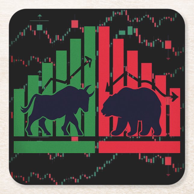 Bull vs Bear Trading Coaster  Stock market (Front)